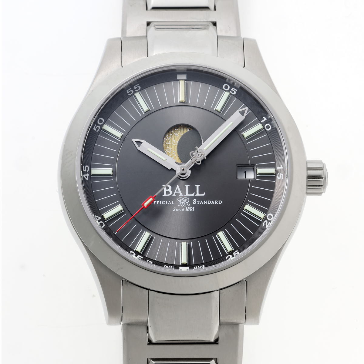 BALL ボールウォッチ エンジニアII ムーンフェイズ オートマチック NM2282C-SJ-GY SS メンズ 時計 2610045