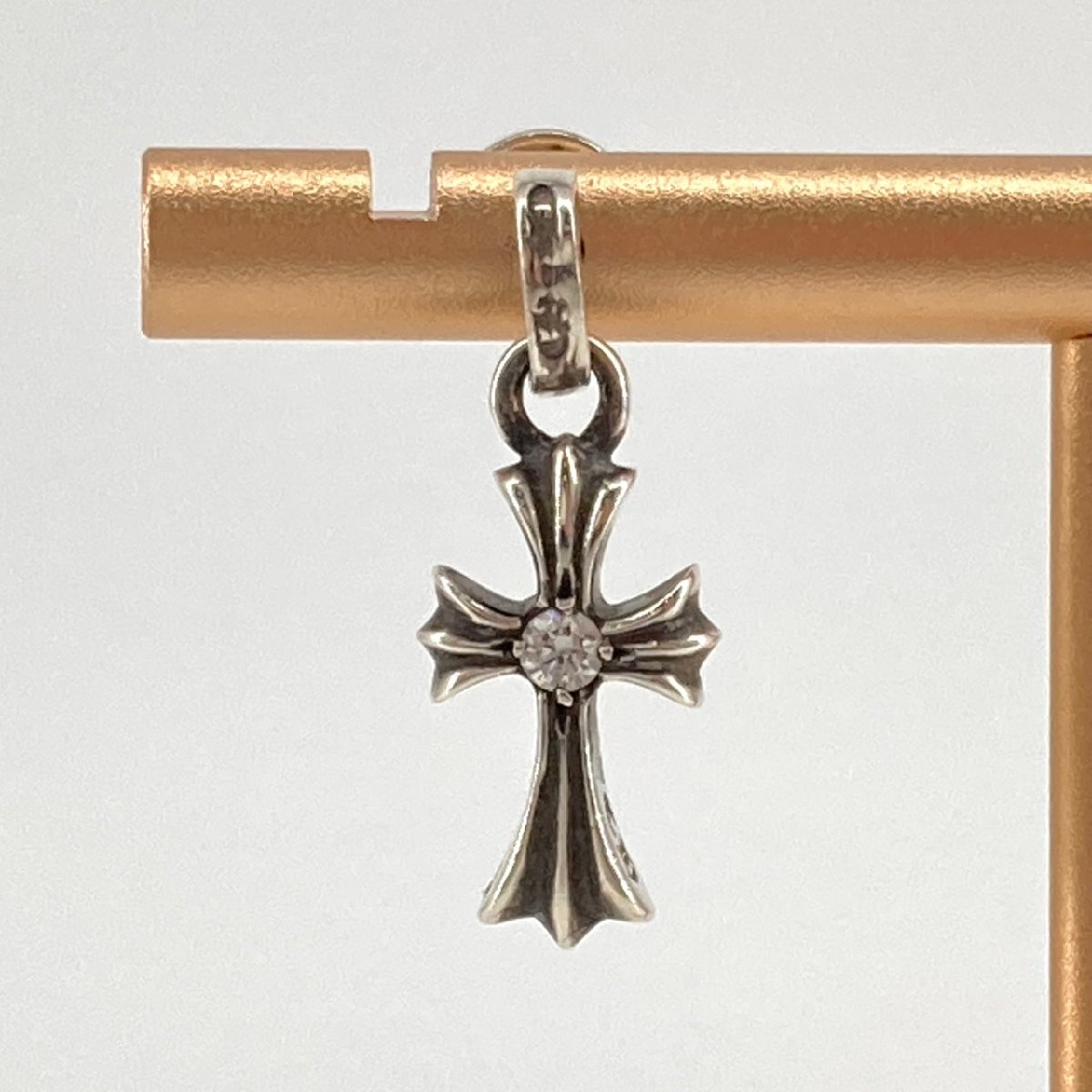 CHROME HEARTS BBY F PPRCHN ベイビーファットクロス ピアス シルバー