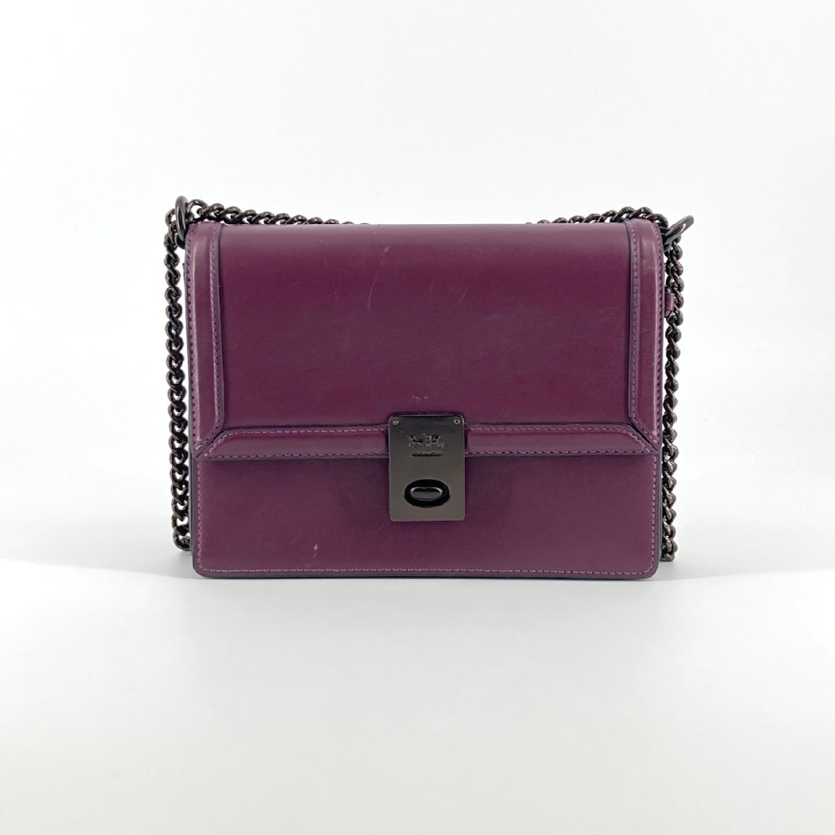 COACH ハットン 88342 ショルダーバッグ パープル