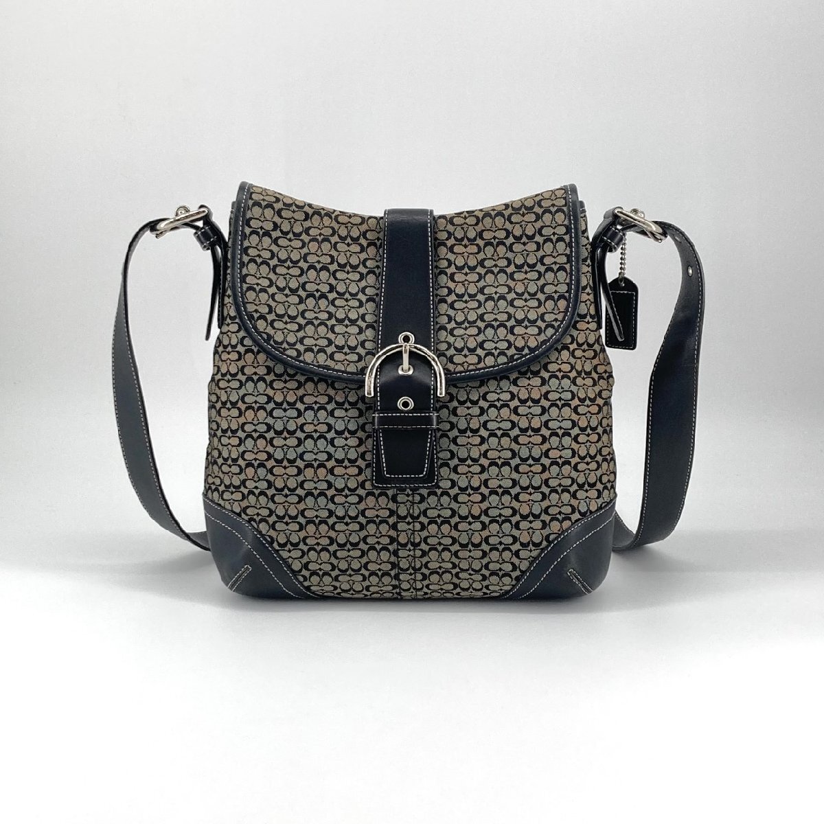 COACH ソーホー ミニシグネチャー 6376 ショルダーバッグ グレー