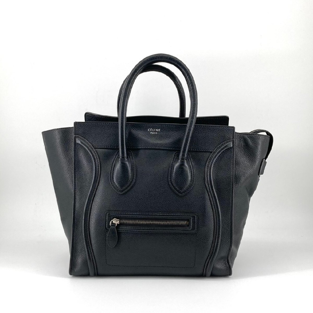 CELINE ラゲージ ミニショッパー ハンドバッグ ブラック