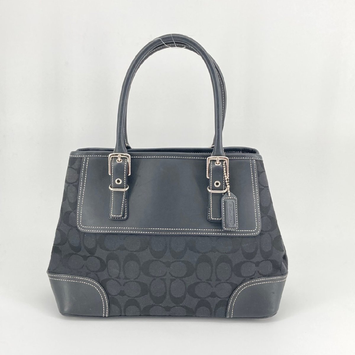 COACH シグネチャー ハンプトンズ 6366 トートバッグ ブラック