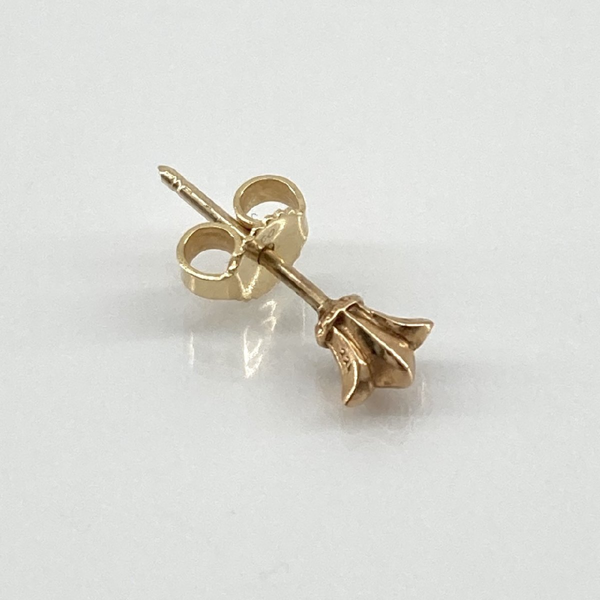 CHROME HEARTS 22K STUD CROSSTAIL スタッド クロステイル　ピアスB ピアス ゴールド