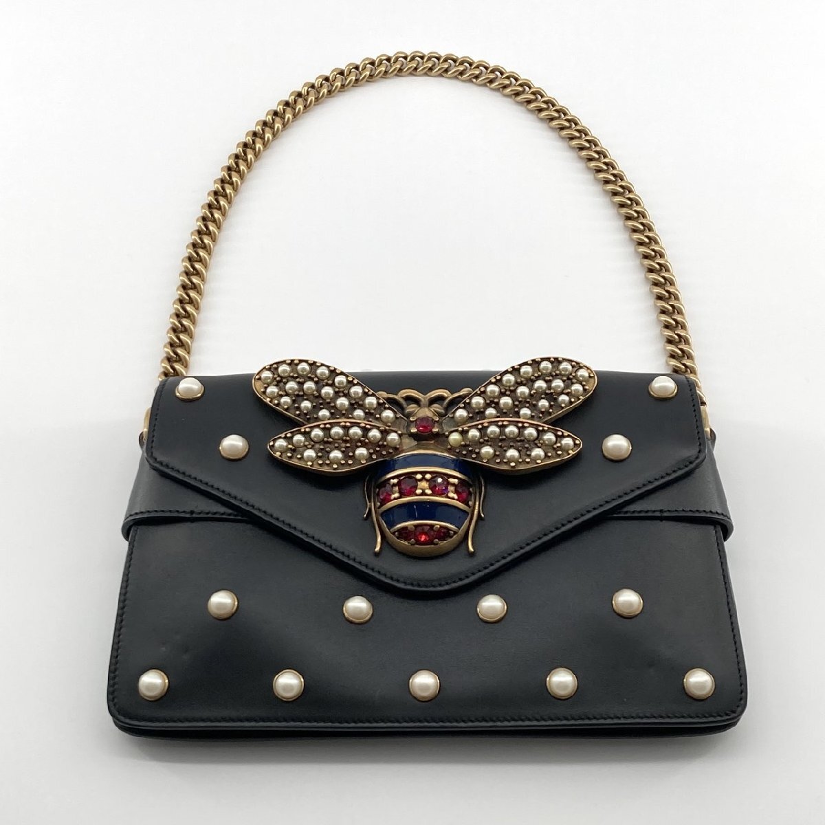 GUCCI ブロードウェイ パドロック 453778 ショルダーバッグ ブラック