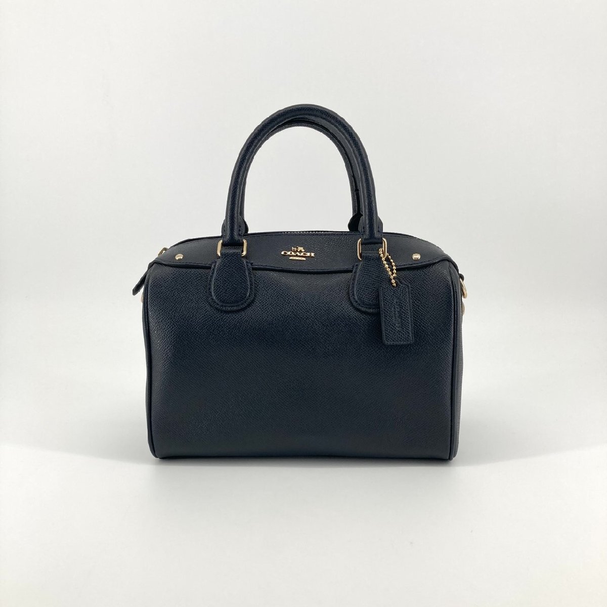 COACH ベネットサッチェル レザー F57521 ボストンバッグ ブラック
