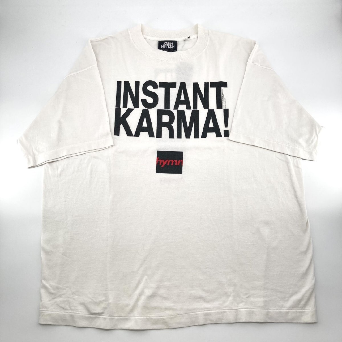 SAINT MICHAEL ×　JOHN　LENNON　INSTANT　KARMA SM-MK8-0000-C26 半袖シャツ ホワイト