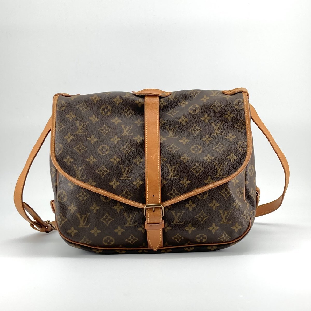 LOUIS VUITTON ソミュール35 M42254 ショルダーバッグ ブラウン