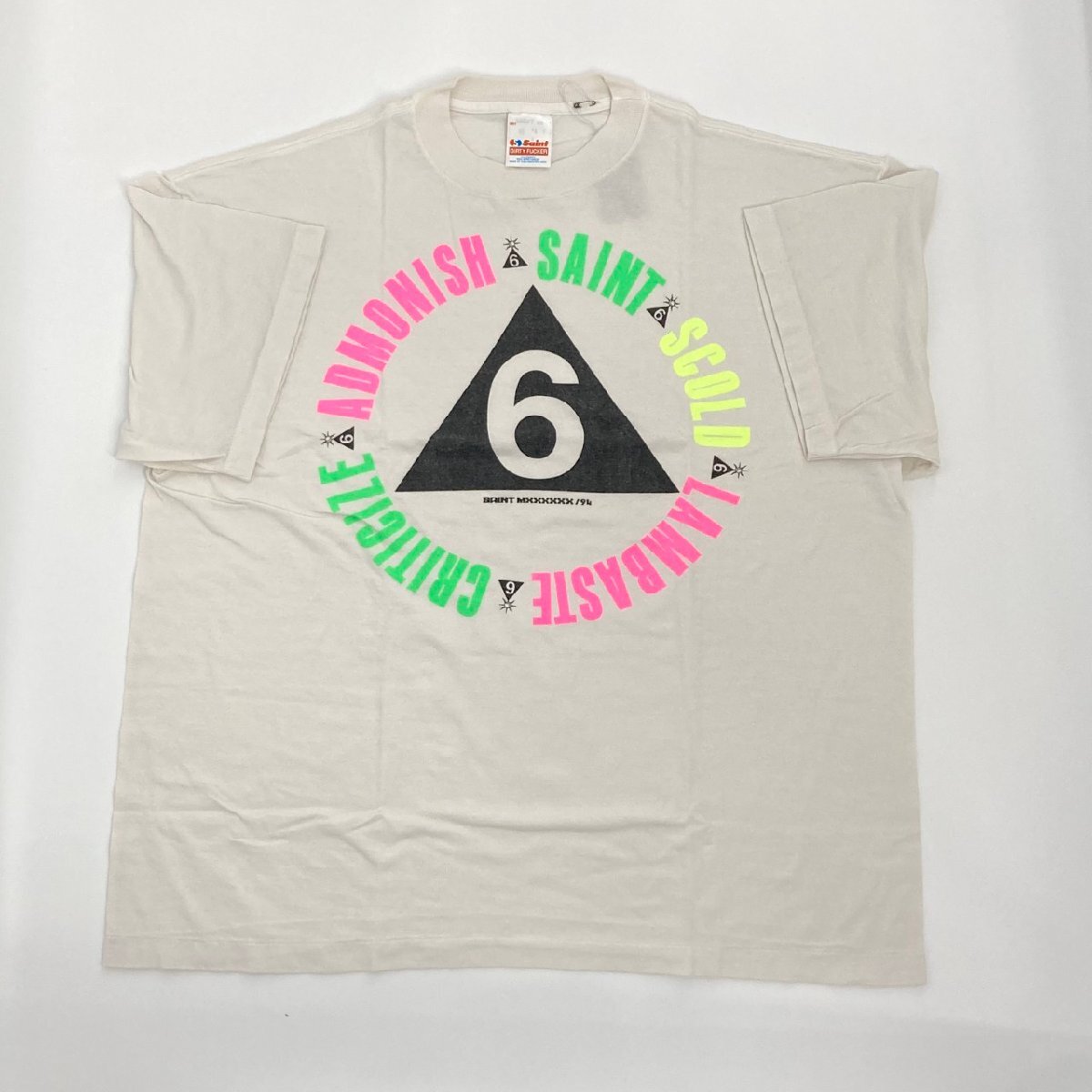 SAINT MICHAEL 26SS 6 SS T-SHIRT 綿100％ SM-MK8-0000-014 半袖Ｔシャツ ホワイト