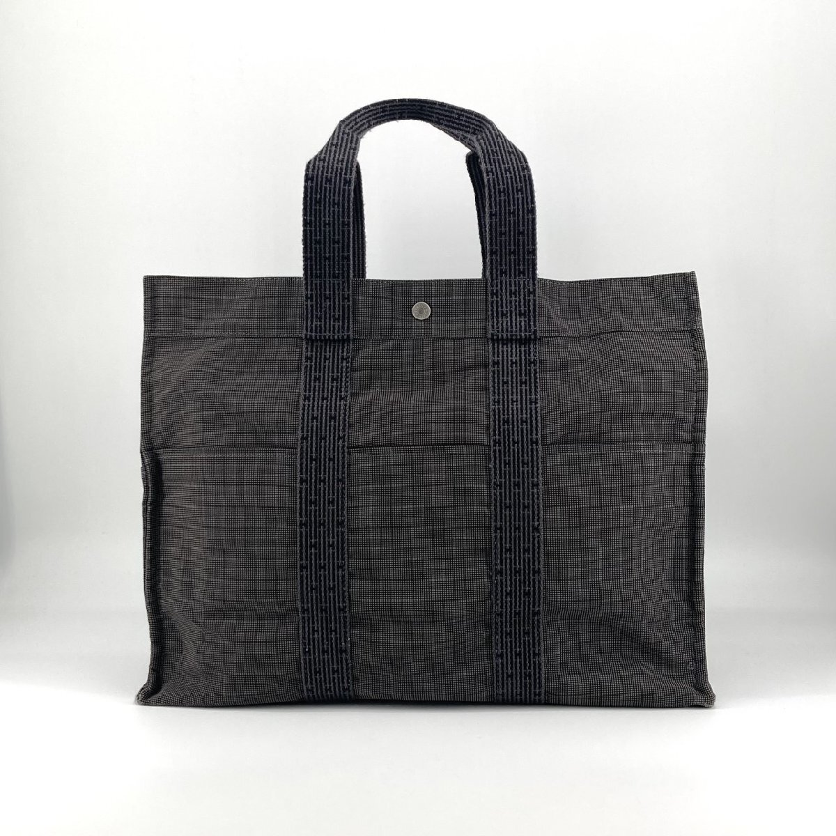 HERMES エールライン GM トートバッグ グレー