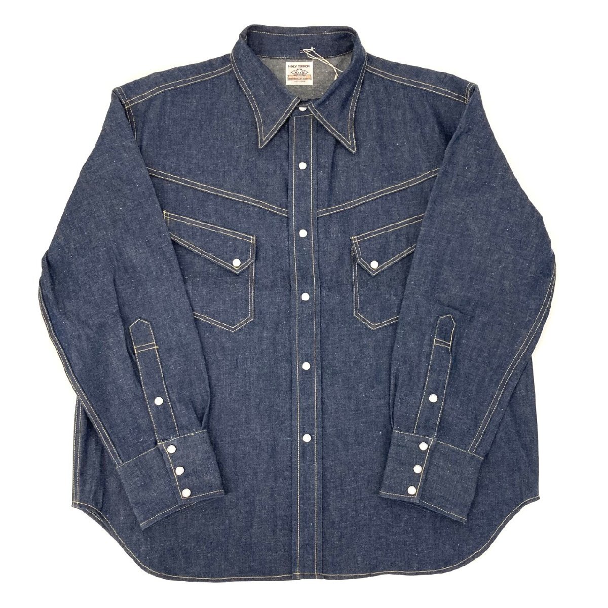 SAINT MICHAEL ×BerBerJin DENIM SHIRT/REGID/BLUE SM-MK8-0000-C43 デニムジャケット ブルー