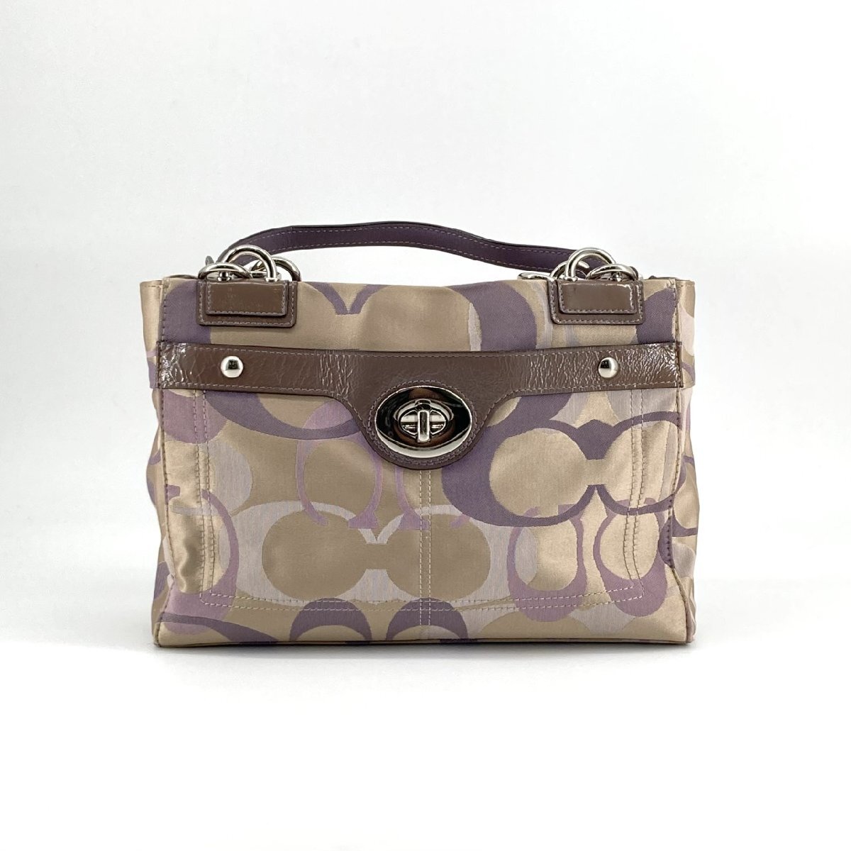 COACH ペネロピ オプティック F17140 ハンドバッグ ベージュ