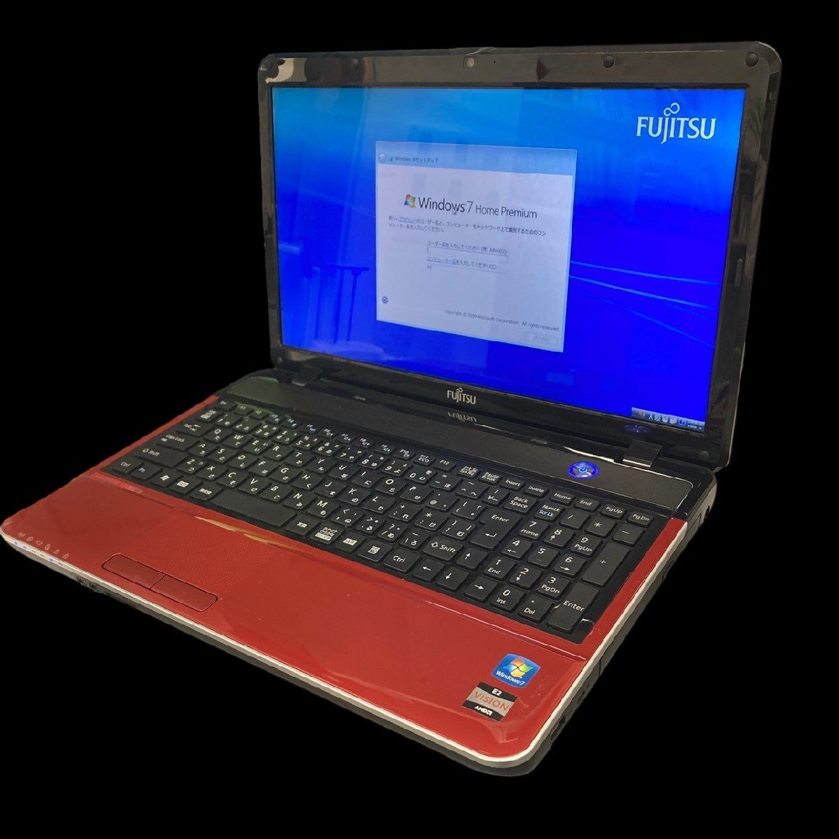 FUJITSU 富士通 ノートPC　Windows7　FMV LIFE BOOK　メモリ：3.6GB/ストレージ：339GB　動作確認済　初期化済