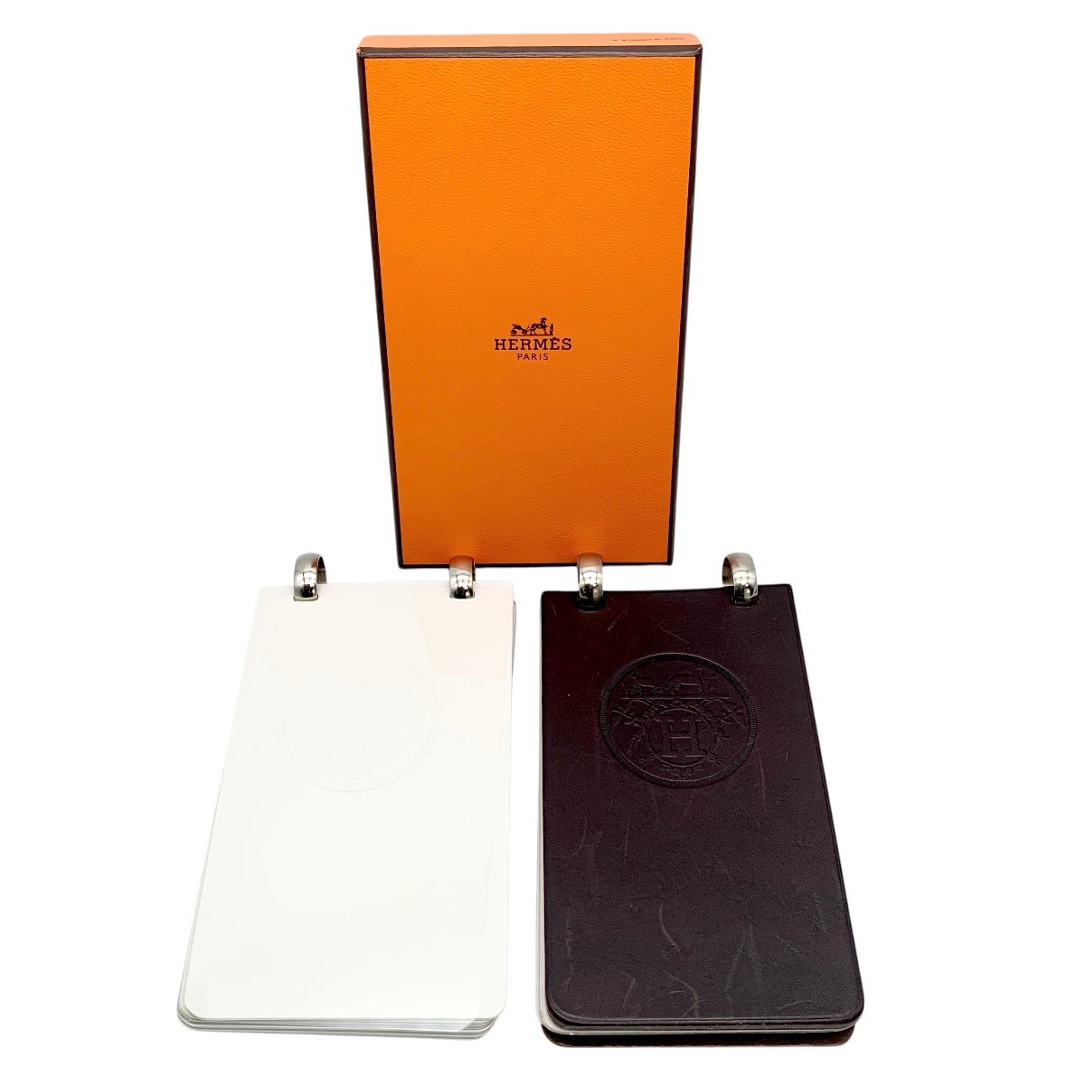 HERMES　エルメス　文房具　メモ帳　スケッチブック　デスク用品　2点セット　箱付き　中古品　コンパクトサイズ　蘇や(BBY128)