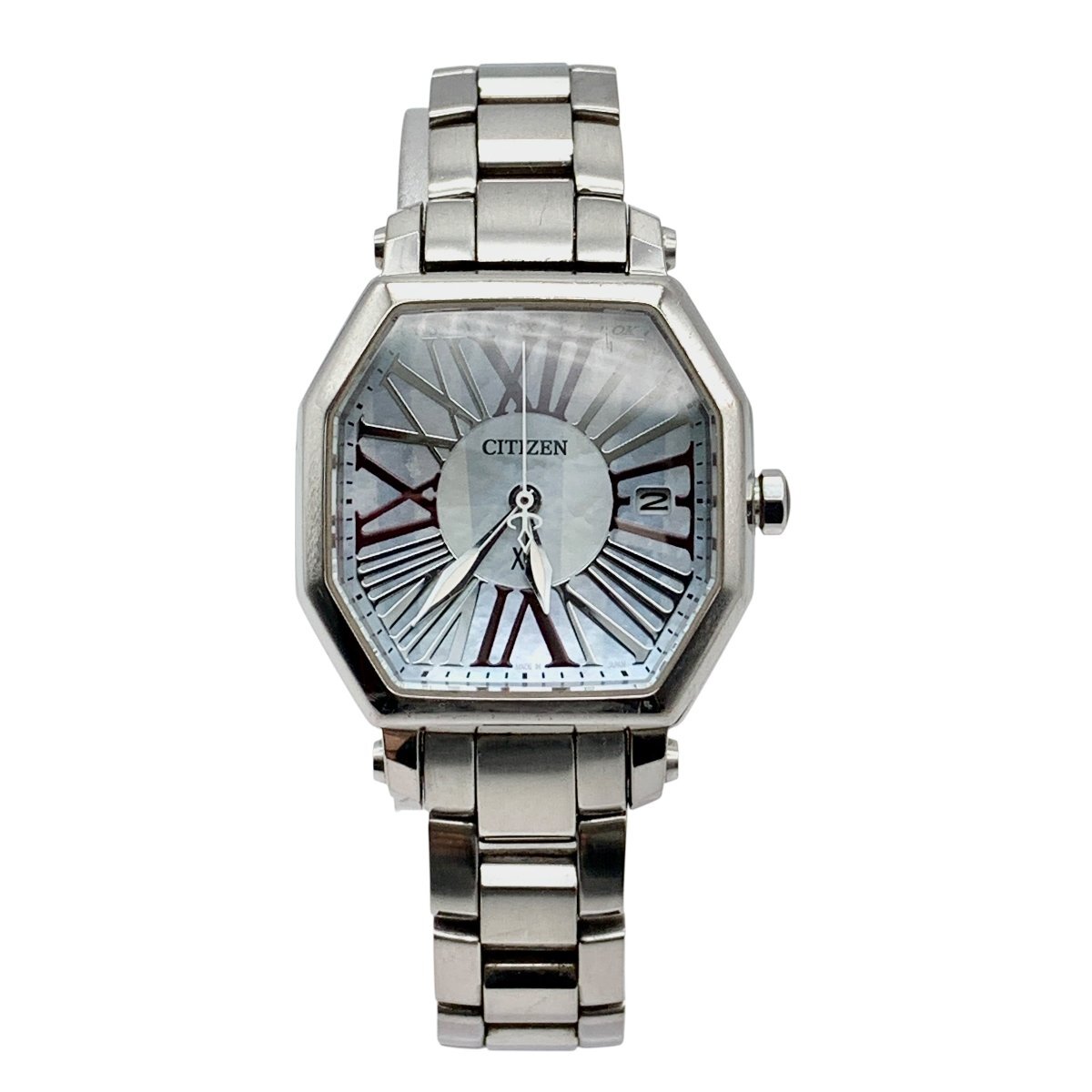 CITIZEN シチズン 時計 腕時計 xC クロスシー シェル H010-T014135 電波ソーラー 不動 ジャンク品 コンパクトサイズ 蘇や(BBY235)