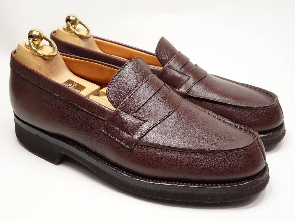 824 / 0717 美品 JMウエストン 180ローファー ダークブラウン 謎の革 5C