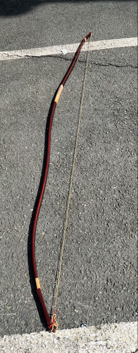 U041290 引取可　弓道 竹弓 JIKISHIN 直心 GP Z9965 全長:約219cm 和弓 弓道具 現状品　0702