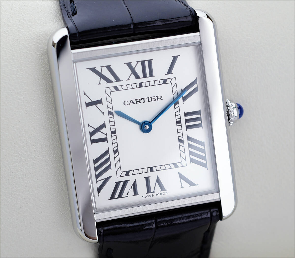 美品 カルティエ タンク ソロ シルバー ローマン LM Cartier