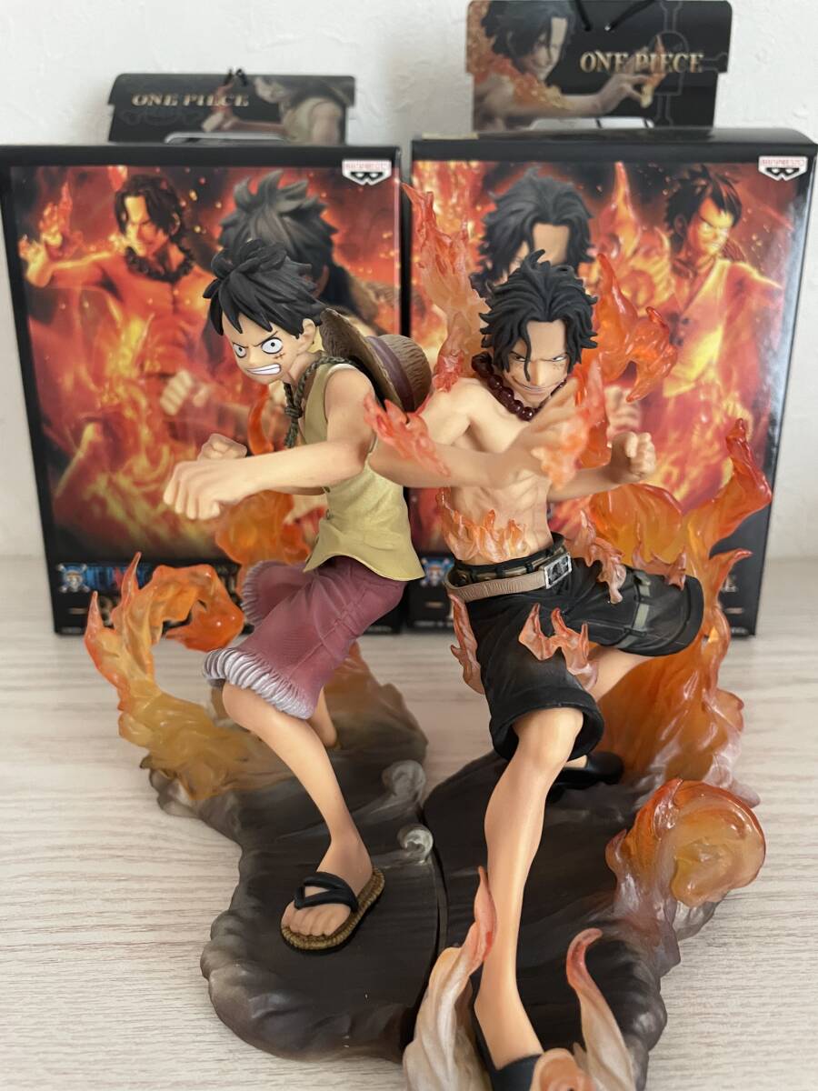 ワンピースDXフィギュア　ブラザーフッド　BROTHERHOOD　ルフィ　エース　2体セット　　バンプレスト　兄弟