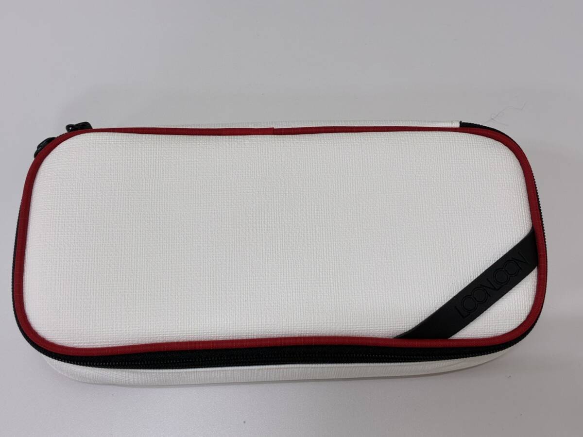 LOONLOON ウッド ペンケース 白 赤 黒 筆箱 ルンルン 文具 文房具 筆記具 事務用品 ♯2722