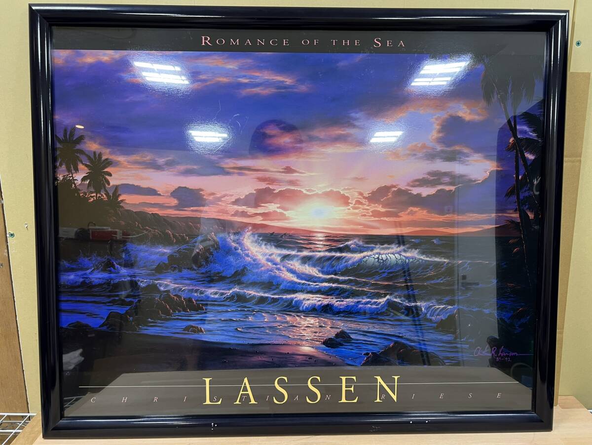 ラッセン ROMANCE OF THE SEA 油彩プリント フレーム付き　ロマンスオブザシー クリスチャンラッセン 額外枠80.5×66.0cm ＃2788