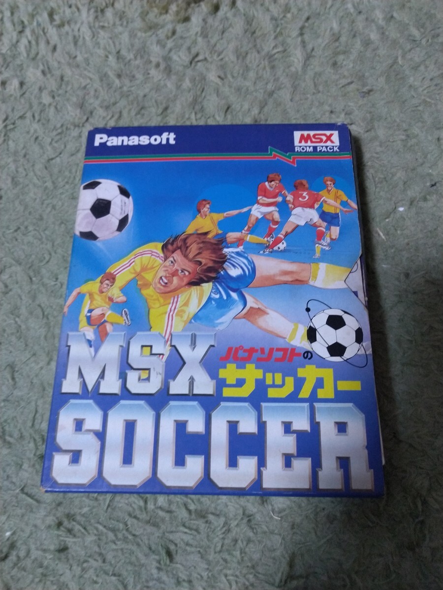 MSX パナソフトのサッカー 箱、説明書付