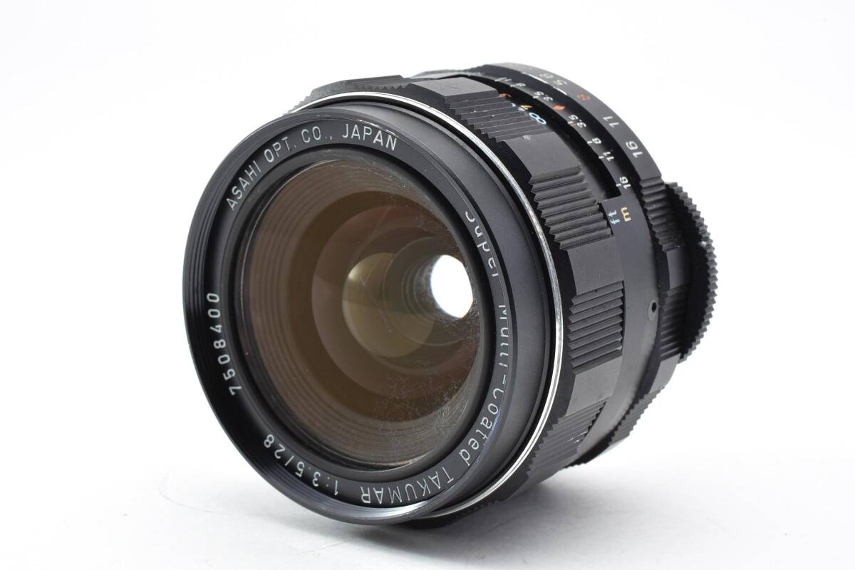 【並品】 Pentax ペンタックス Super-Multi-Coated TAKUMAR F3.5 28mm M42マウント 【動作確認済み】 #2967780