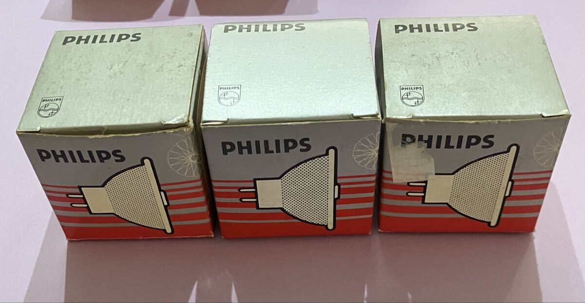 [未使用]PHILIPS フィリップス ハロゲンランプ 15V 150W 3個セット 