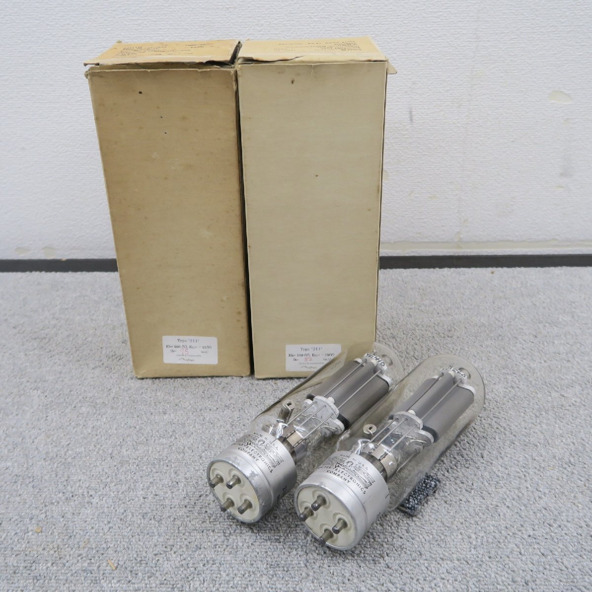 【Bランク】UNITED ELECTRONICS 211W 2本 真空管 ユナイテッドエレクトロニクス @60533