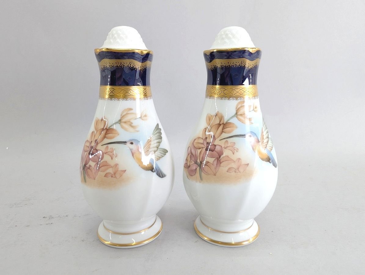 Noritake ノリタケ FOXBORO フォックスボロ ペッパーソルト入れ ダイヤモンドコレクション 金彩 [01-4943