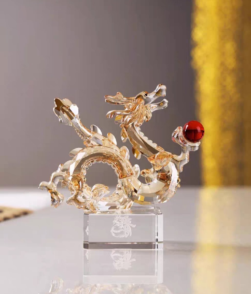 龍の置物 水晶昇り龍 金運 皇帝龍 開運 風水 グッズ 天上昇龍 昇竜 昇り竜 登り龍 金運 昇龍