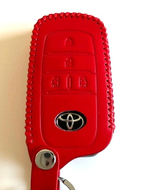 牛革ジャストフィット 新型 ヴォクシー スマートキーケース 赤色 ヴォクシー キーケース ノア キーケース シエンタ キーケース 1