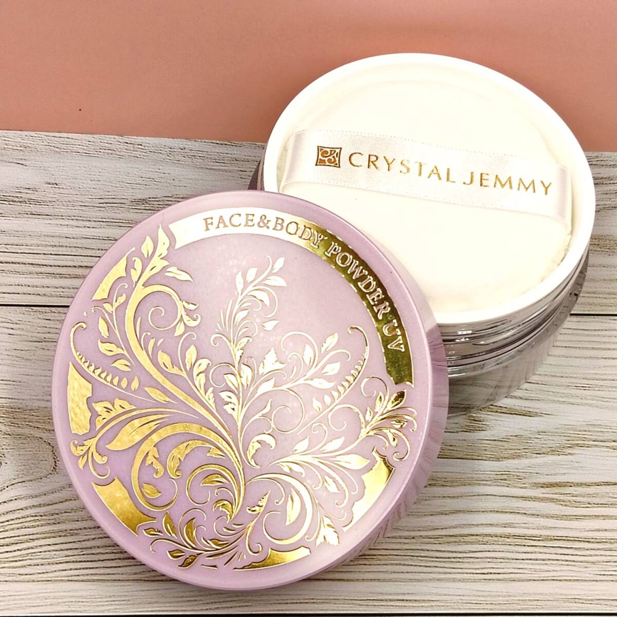 ◇【未使用】クリスタルジェミー ジェミーネフェルタリ フェイス＆ボディパウダーUV 17g SPF50+/PA++++〈日焼け止めパウダー〉