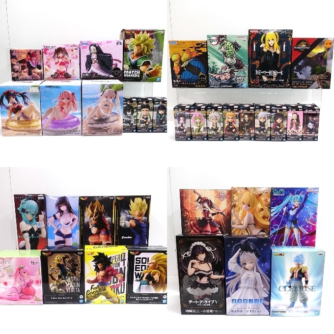 065H424★【中古品】プライズ フィギュア 大量 まとめ セット ③ デートアライブ/ToLOVEる/ドラゴンボール/鬼滅の刃/初音ミク/SAO 他