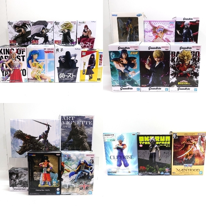 065H425★【中古品】プライズ フィギュア 大量 まとめ セット ④ サカデイ/ドラゴンボール/ワンピース/ハンターハンター/北斗の拳/東方 他