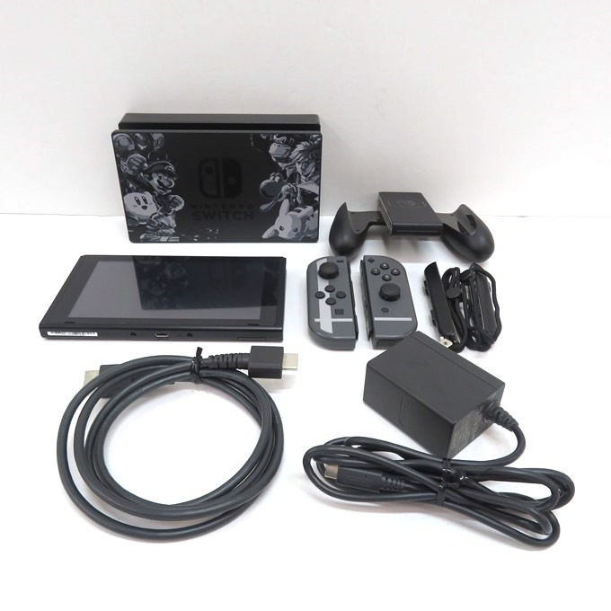 062K215★【中古品】【動作品】 Nintendo Switch 本体 大乱闘スマッシュブラザーズデザイン HAC-001 ※ソフトなし