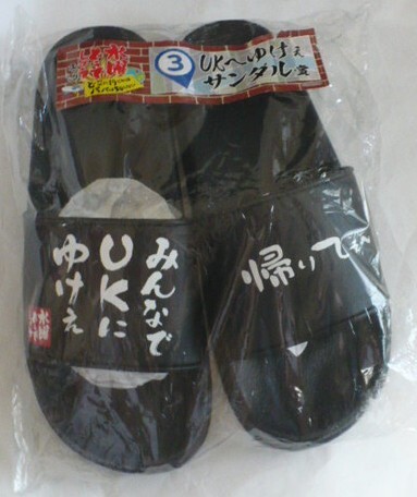 未使用保管品　水曜どうでしょうエンタメくじ～どこへゆくかはパパは知らない～UKへゆけぇサンダル賞　黒　Ｌ27㎝?　2025HTB 