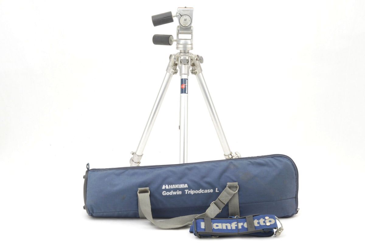 ★希少品★ マンフロット MANFROTTO 三脚 190 + 雲台 141 80th Anniversaly honjo OO1376 #67