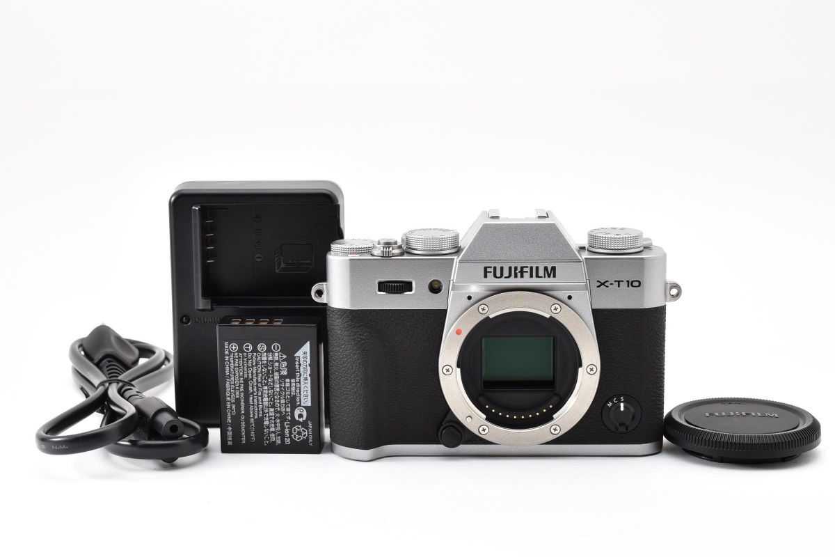 ★美品★ 富士フイルム FUJIFILM X-T10 ボディ シルバー OB4548 #418