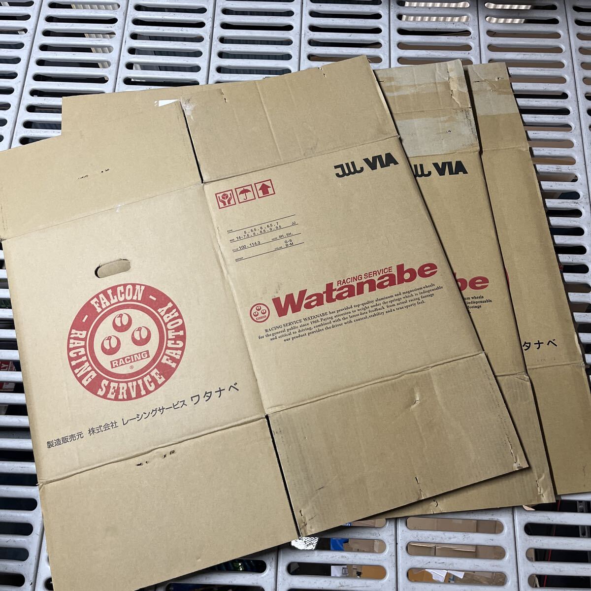 RACING SERVICE WATANABE ワタナベ ホイール用 段ボール 3枚セット