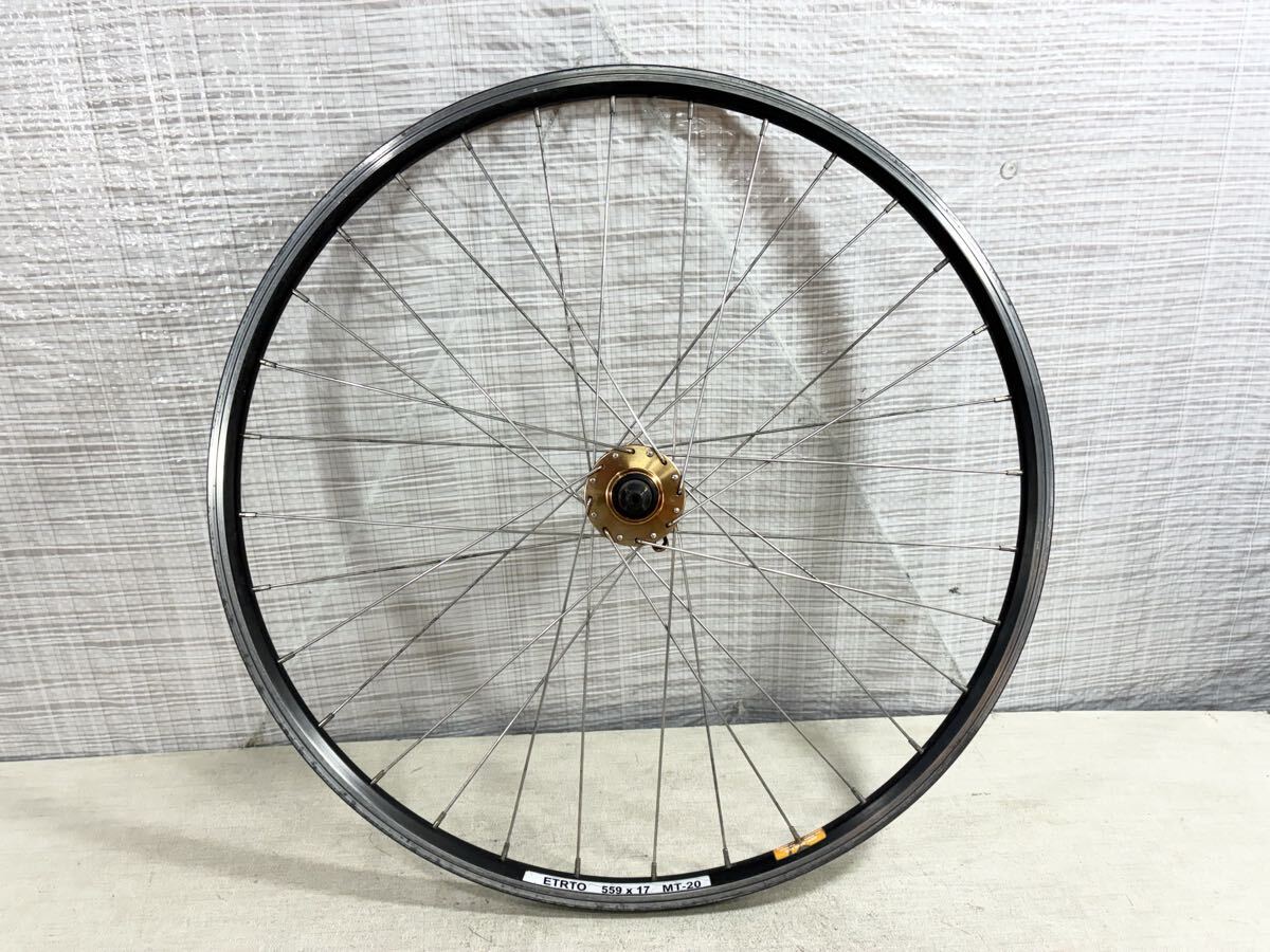 26インチ 6穴ディスクとVブレーキ両方可能 クリンチャーホイール フロントのみ エンド幅100㎜　MTB