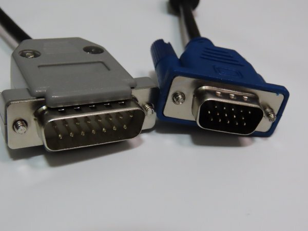 【VGA-98-75】75cm VGA変換ケーブル PC-98/x68000 Dサブ2列15P→Dサブ3列15P
