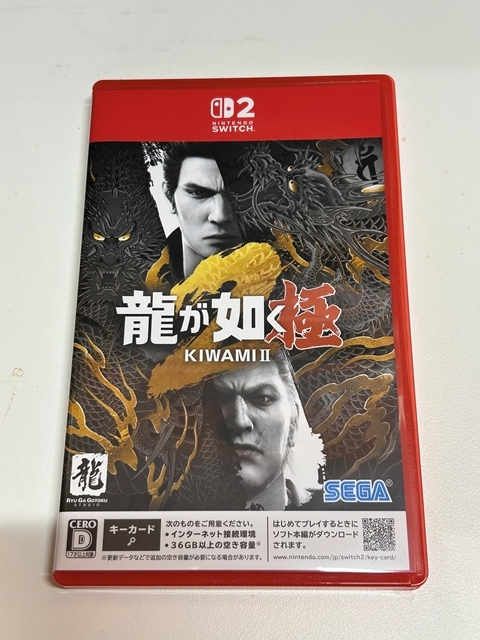 ■KT115249:任天堂 スイッチ2 ソフト 龍が如く極Ⅱ ゲーム 動作未確認 ジャンク扱い