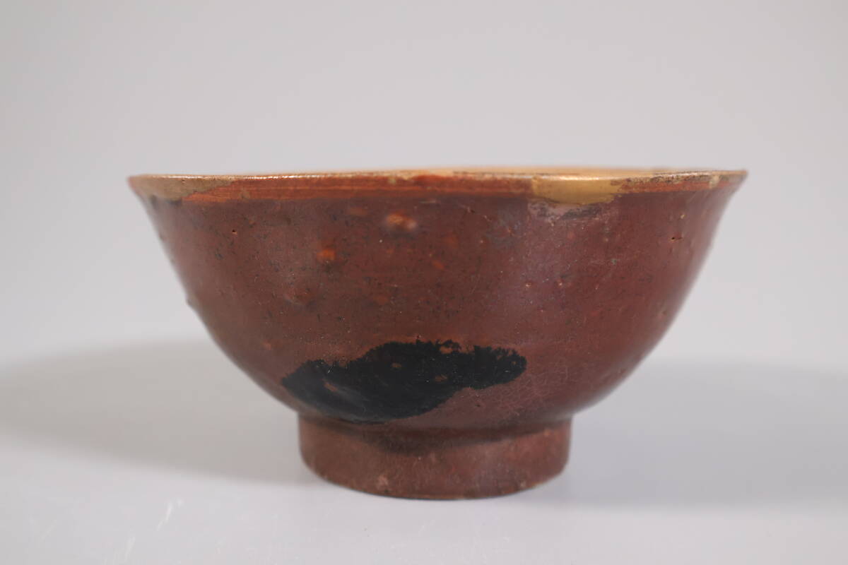 【和】(A4836)　時代古作　江戸　古琉球　琉球酒杯　酒器　花生　壺屋　花瓶　