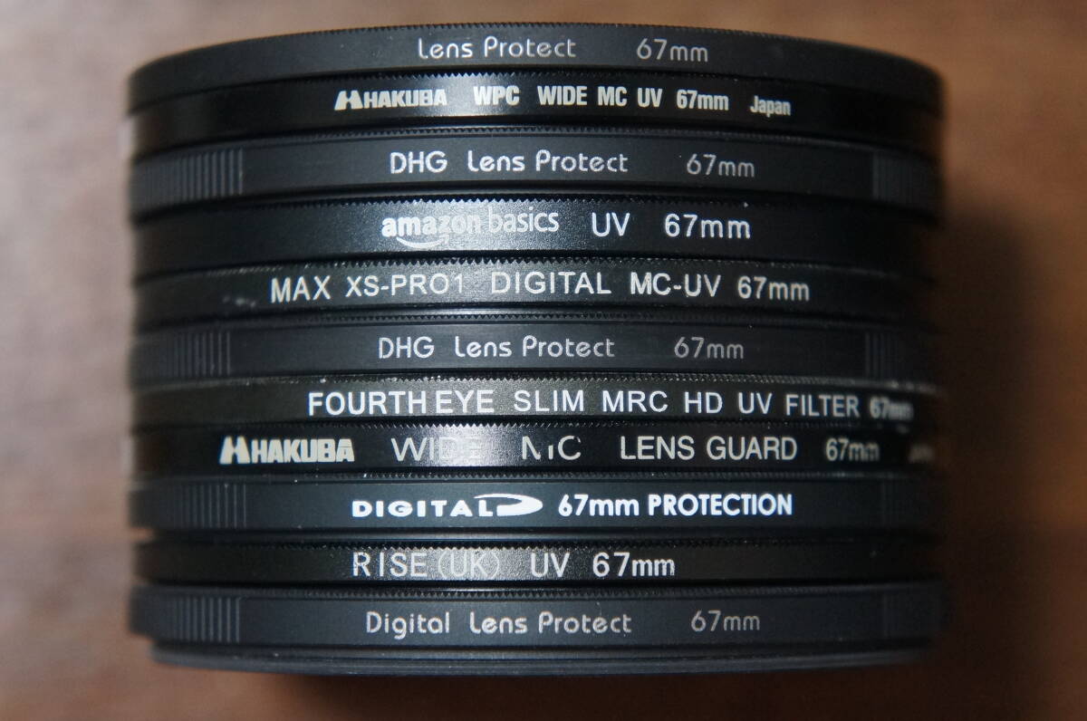 ◆説明必読◆【580円/枚】[67mm] marumi等 PROTECTOR UV系 ワイド実用薄枠フィルター