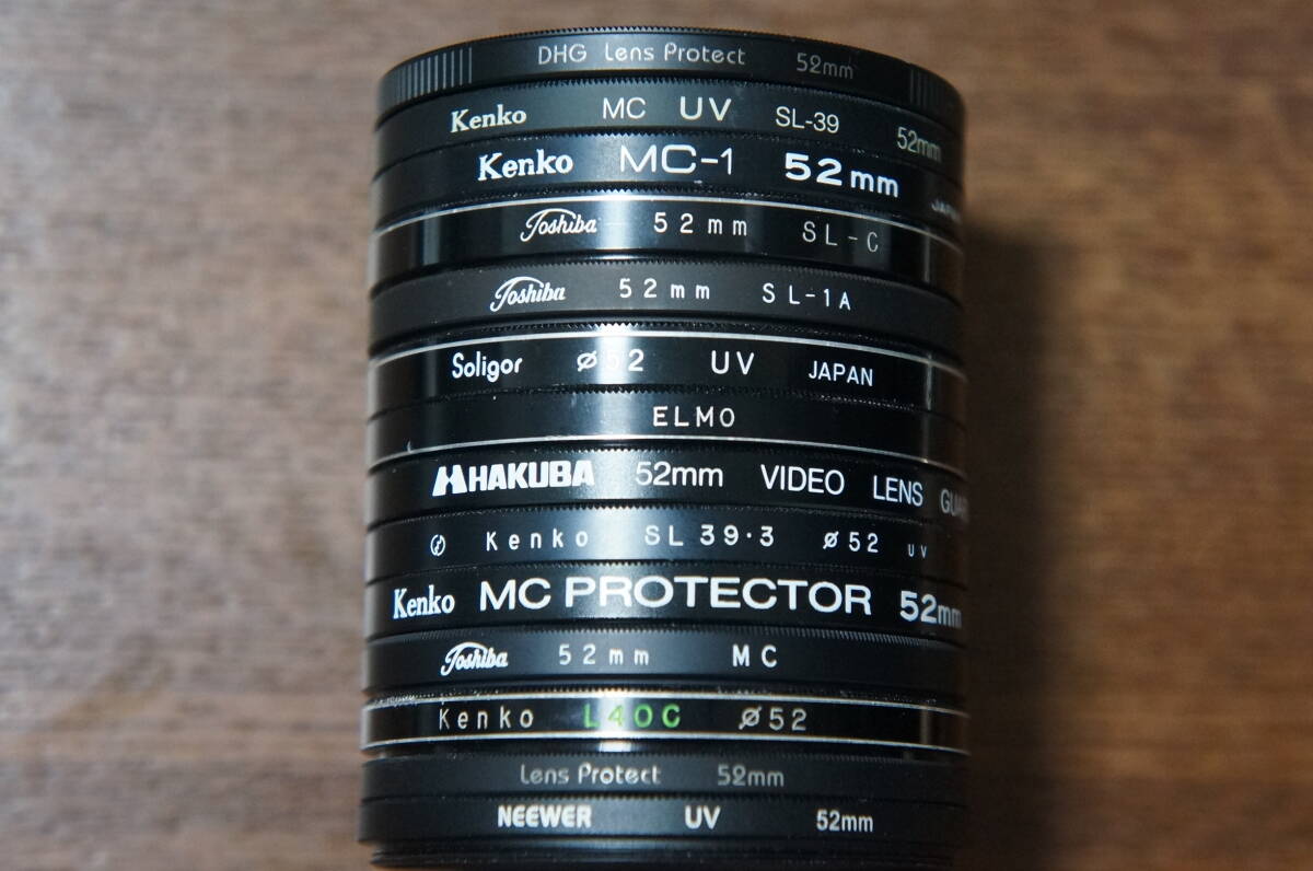 ◆説明必読◆★特価☆【180円/枚】[52mm] Kenko HAKUBA等 PROTECTOR UV系フィルター