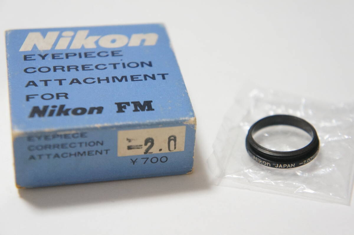 ★良品★Nikon -2.0D アイピース 視度補正レンズ EYEPIECE CORRECTION LENS FM3A FM2 FA FE2用 箱付 [F5226]