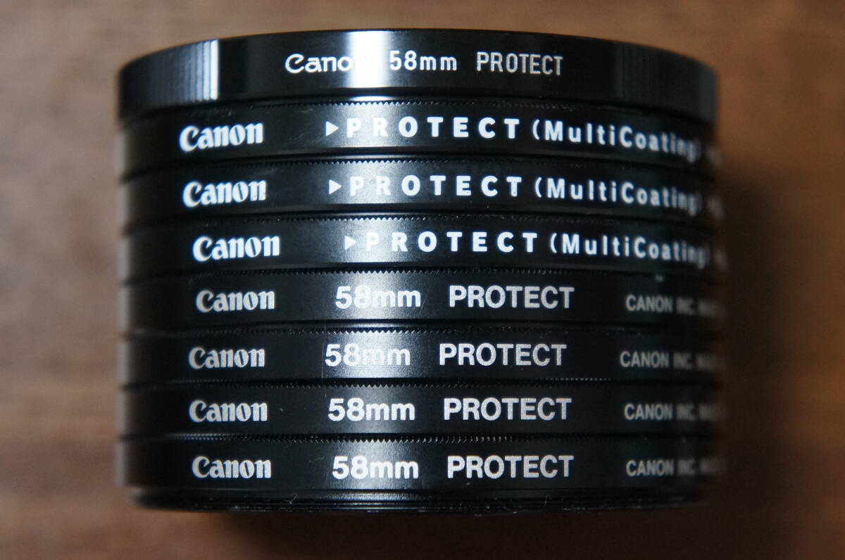 ◆説明必読◆【480円/枚】[58mm] Canon PROTECT フィルター 3タイプから選択可