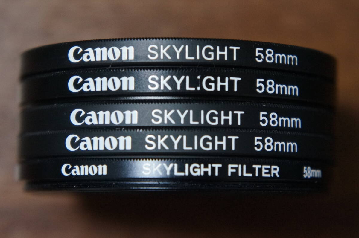 ◆説明必読◆【380円/枚】[58mm] Canon SKYLIGHT フィルター
