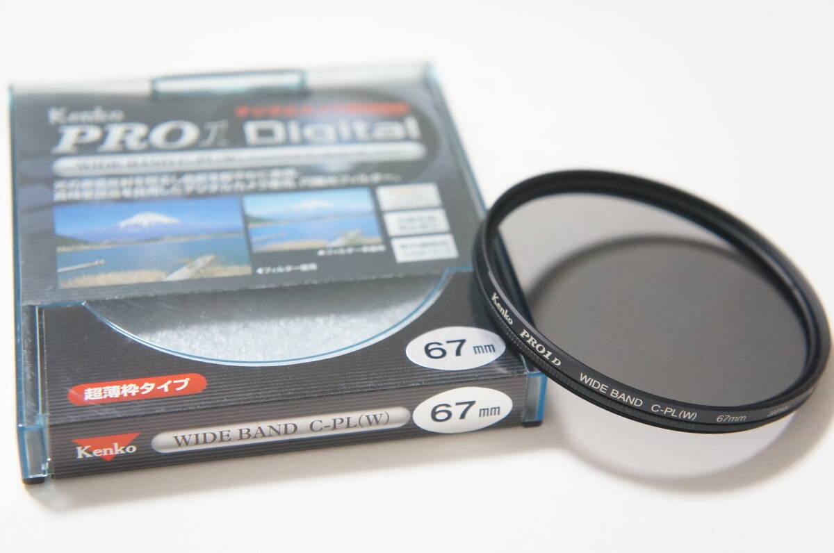 ★良品★[67mm] Kenko PRO1D WIDE BAND C-PL (W) 円偏光フィルター ケース付