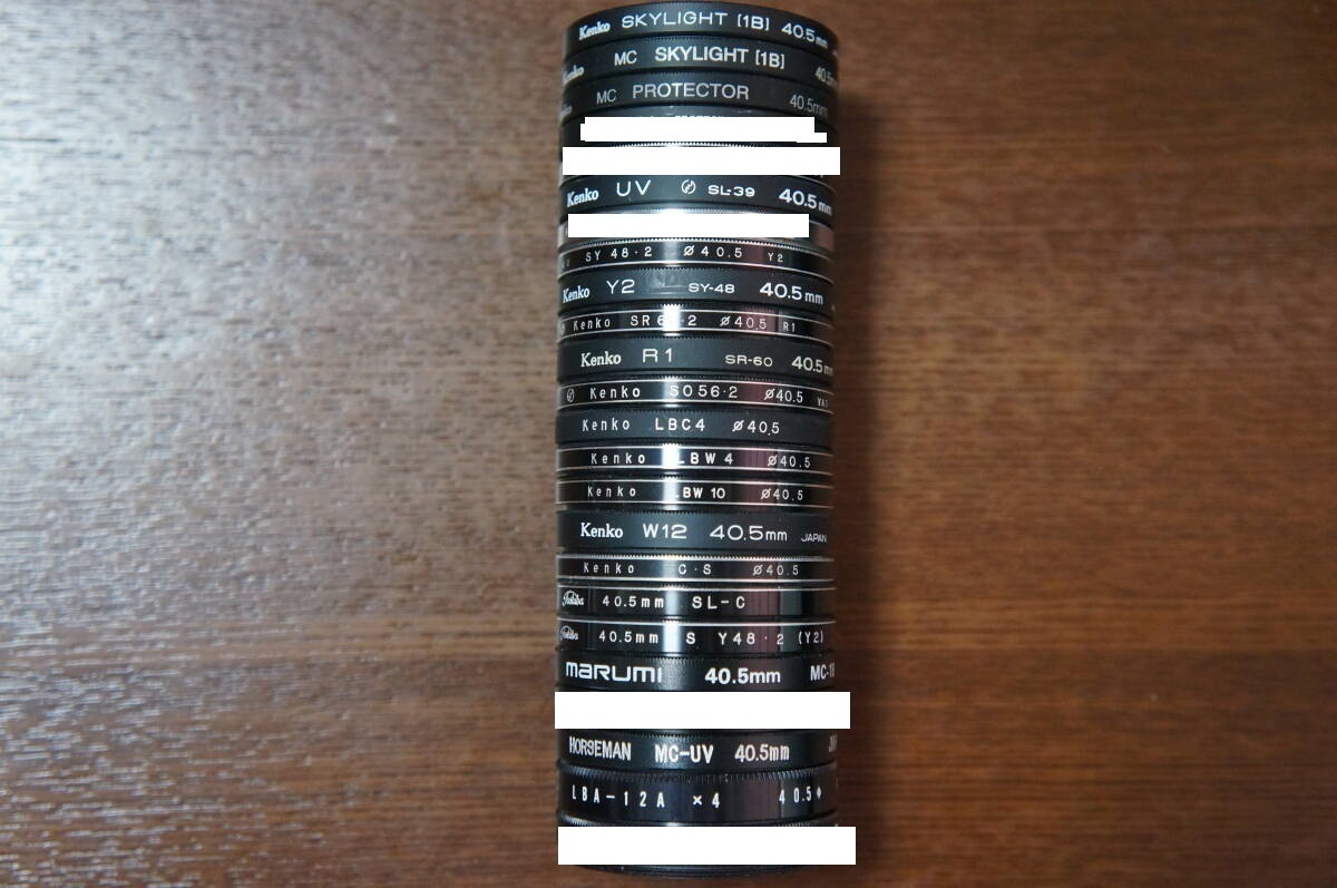 ◆説明必読◆【380円/枚】[40.5mm] Kenko marumi等 PROTECTOR UV カラー等 中古実用フィルター
